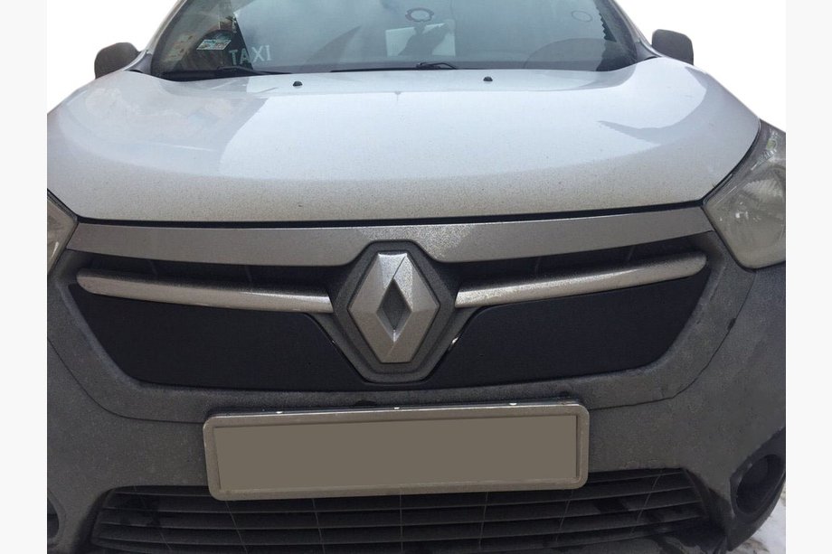 Renault Dokker 2013-2022 рр. Зимова решітка (2013-2017) глянцевий Фото 2