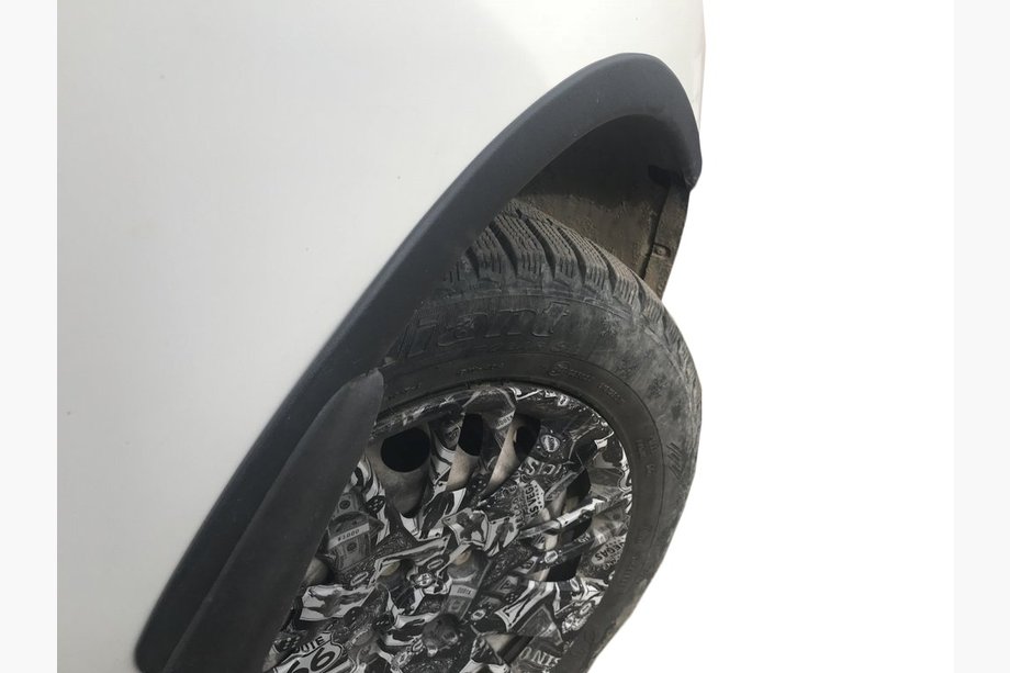 Fiat Doblo I 2005-2010 рр. Накладки на арки (4 шт, чорні) Image