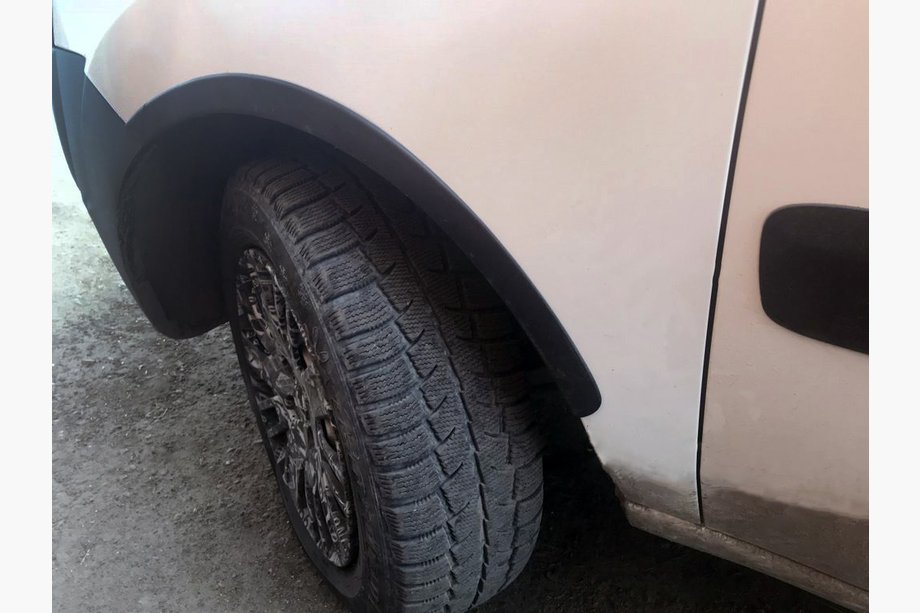 Fiat Doblo I 2001-2005 рр. Накладки на арки (4 шт, чорні) Image