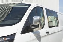 Ford Custom 2013-2022 рр. Накладки на дзеркала Сірий мат (2 шт., пласт) фото 3