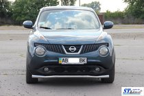Nissan Juke 2010-2019 рр. Передній захист ST008-2 (нерж) фото 3