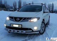 Nissan Murano 2008-2014 рр. Передній захист ST015 (нерж) фото 4