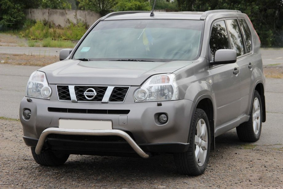 Nissan X-trail T31 2007-2014 рр. Передній захист WT007 (нерж) Image