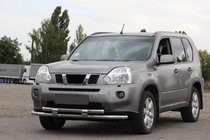 Nissan X-trail T31 2007-2014 рр. Передній захист ST015/2 (нерж) фото 2