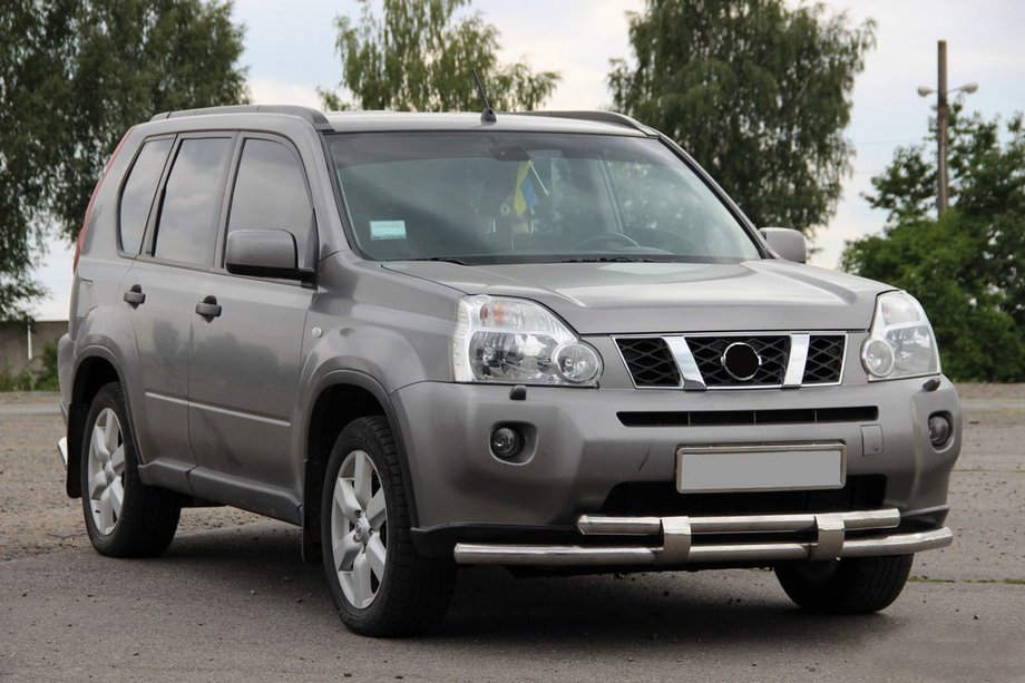 Nissan X-trail T31 2007-2014 рр. Передній захист ST015/2 (нерж) Image