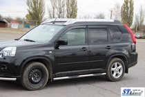 Nissan X-trail T31 2007-2014 рр. Бічні труби BB002 (2 шт., нерж) фото 4