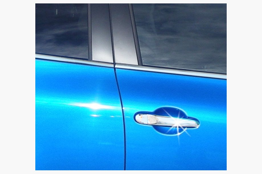 Nissan Micra K13 2011-2016 рр. Накладки на ручки (4 шт., нерж.) Image