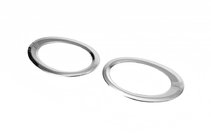 Ford Connect 2014-2021 рр. Накладки на противотуманки (2 шт., нерж) фото 2