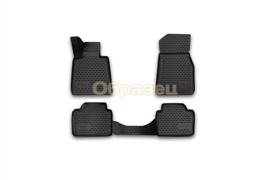 Chevrolet Trax 2012-2023 рр. Гумові килимки 3D в салон (4 шт, Novline) Фото 1