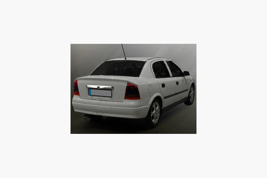 Opel Astra G classic 1998-2012 рр. Планка над номером (нерж) OmsaLine - Італійська нержавійка Image