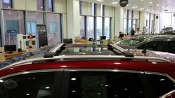 Nissan Pathfinder R51 2005-2014 рр. Перемички на рейлінги під ключ (2 шт) Сірий фото 4