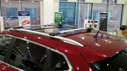 Nissan Pathfinder R51 2005-2014 рр. Перемички на рейлінги під ключ (2 шт) Сірий фото 5