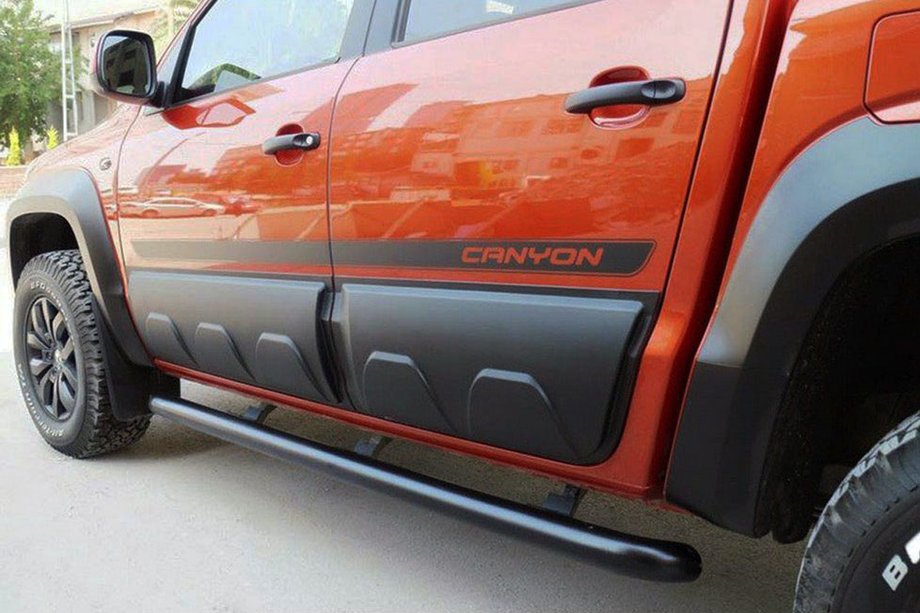Volkswagen Amarok 2010-2022 рр. Молдинг на двері OmsaLine (6 шт, ABS) Image