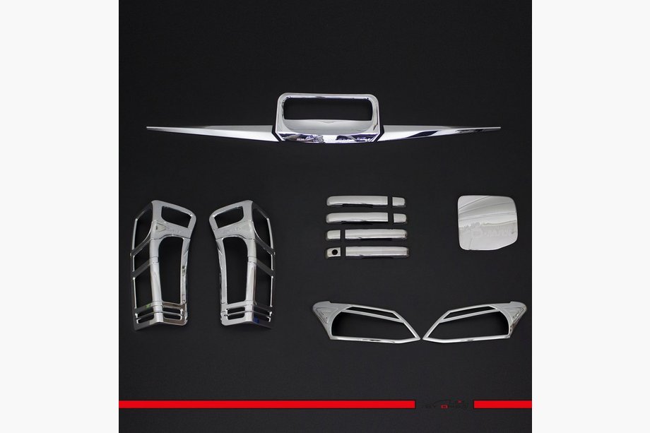 Isuzu D-Max 2011-2019 рр. Комплект накладок (хром ABS) Image