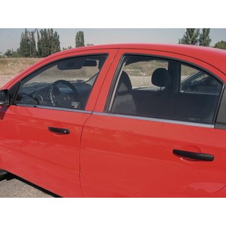 Окантовка вікон (4 шт., нерж.) Chevrolet Aveo T200 2002-2008 рр.