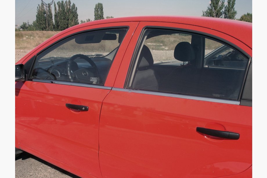Chevrolet Aveo T200 2002-2008 рр. Окантовка вікон (4 шт., нерж.) Image