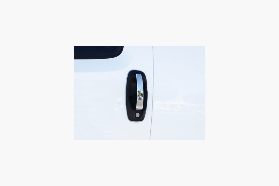 Fiat Fiorino/Qubo 2008-2024 рр. Хром пакет на ручки (5 накладок, нерж.) Image