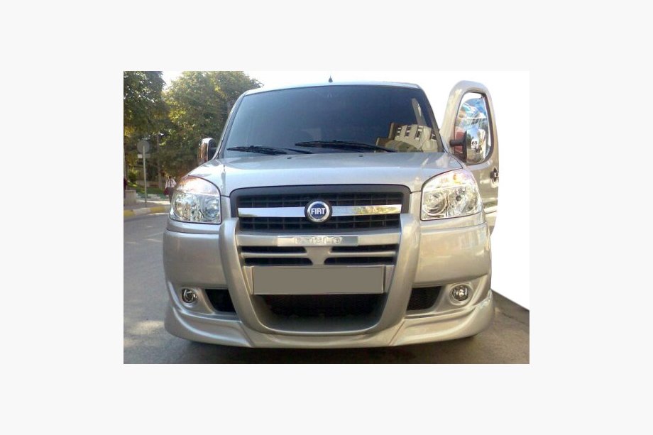Fiat Doblo I 2005-2010 рр. Передній бампер Sorento style (під фарбування) Image