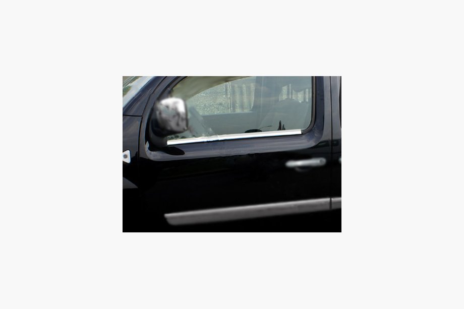 Renault Kangoo 2008-2020 рр. Зовнішня окантовка стекол (4 шт, нерж) 2 шт, OmsaLine - Італійська нержавійка Фото 6