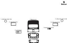 Toyota Avensis 2003-2009 рр. Накладки на панель Small фото 4
