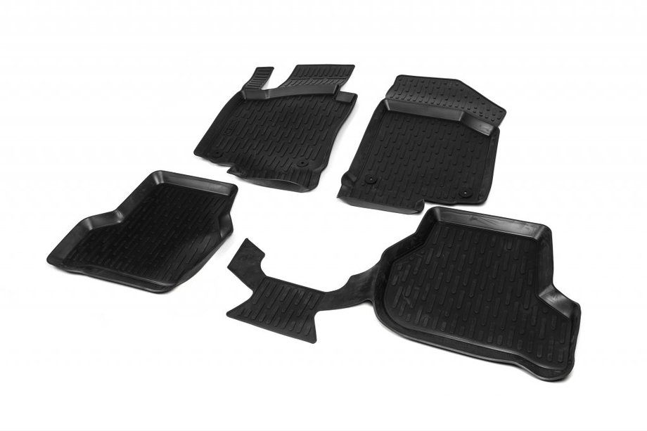 Skoda Octavia II A5 2006-2010 рр. Гумові килимки (4 шт, Niken 3D) Фото 1