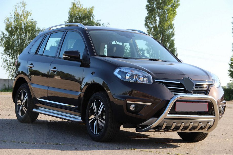 Renault Koleos 2008-2016 рр. Кенгурятник WT003 (нерж.) Фото 3