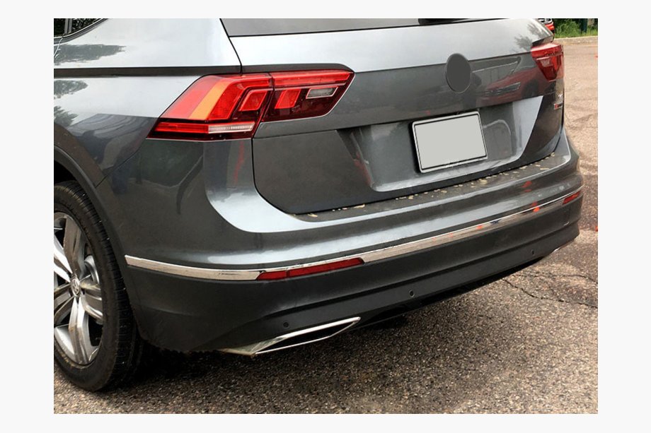 Накладки на торец бампера 2016-2020 (3 шт, нерж) Image