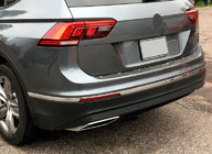 Накладки на торец бампера 2016-2020 (3 шт, нерж) фото 1