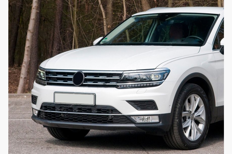 Volkswagen Tiguan 2016-2023 рр. Накладки на кант решітку і фари 2016-2020 (3 шт, нерж) Image