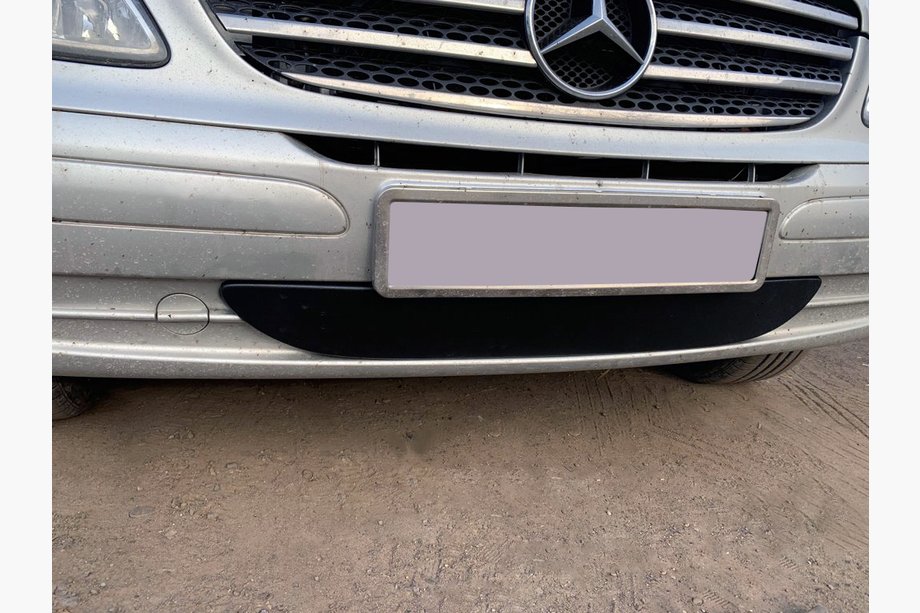 Mercedes Viano 2004-2014 рр. Зимова накладка на бампер (2004-2010) Фото 1