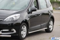 Renault Scenic/Grand 2009-2016 рр. Бічні труби BB001 (2 шт., нерж) фото 3