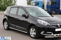 Renault Scenic/Grand 2009-2016 рр. Бічні труби BB001 (2 шт., нерж) фото 2