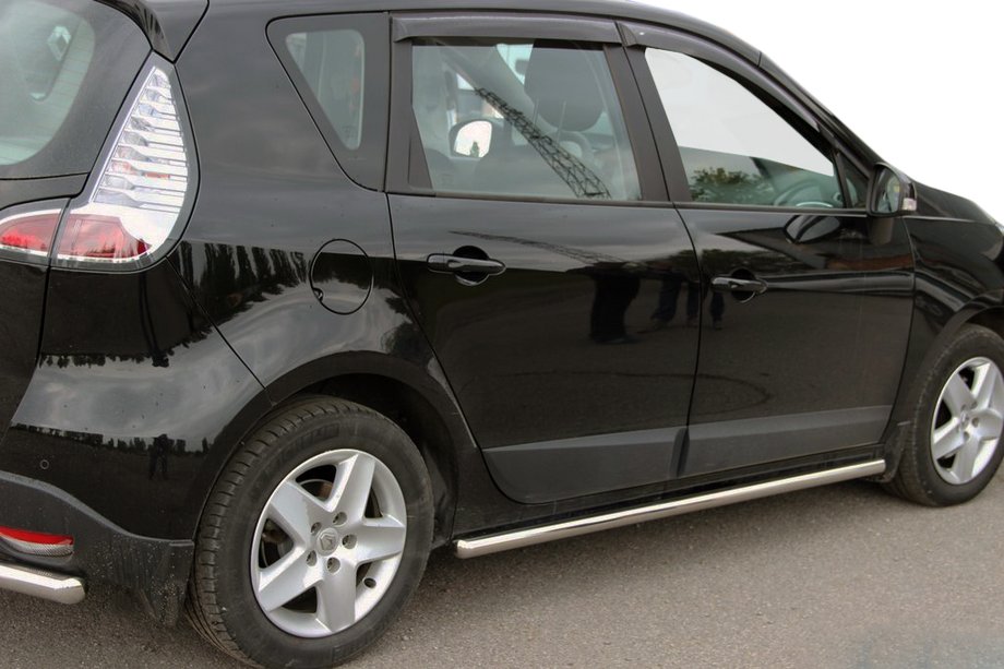 Renault Scenic/Grand 2009-2016 рр. Бічні труби BB001 (2 шт., нерж) Image