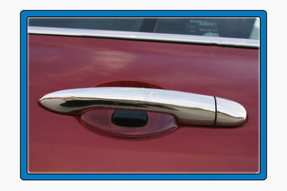 Renault Clio III 2005-2012 рр. Накладки на ручки (нерж.) Фото 2