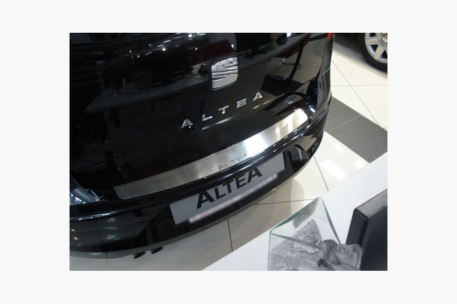 Seat Altea 2004-2015 рр. Накладка на задній бампер Натанико (стандарт, нерж.) Фото 1