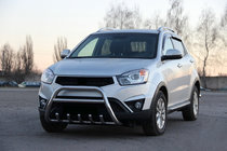 SsangYong Korando 2010-2019 рр. Кенгурятник WT003 (нерж.) фото 1