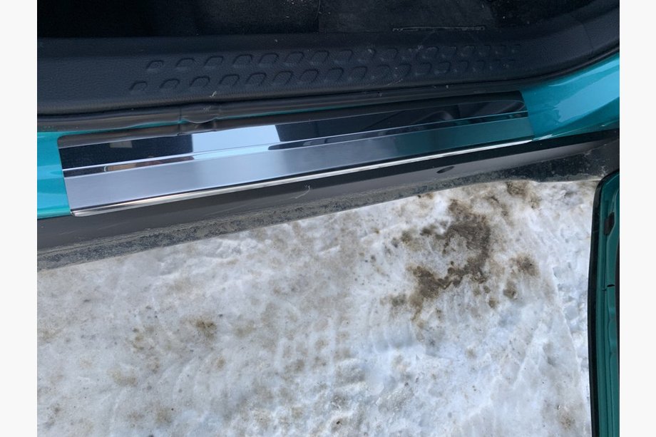 Toyota C-HR 2016-2023 рр. Накладки на пороги Натанико (4 шт., нерж.) Image