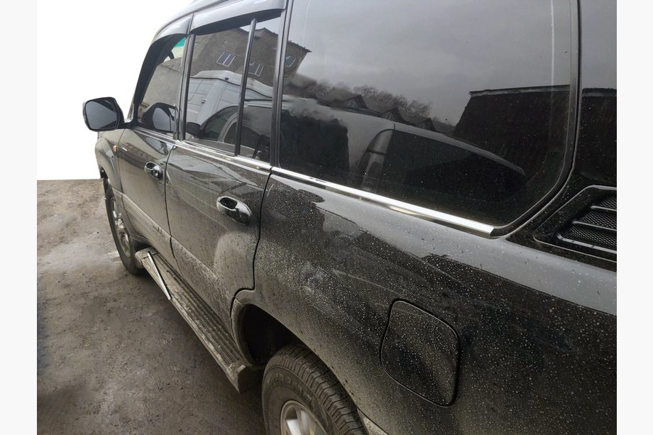 Toyota Land Cruiser 100 1998-2007 рр. Окантовка вікон (6 шт, нерж) Image