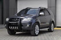 Toyota Fortuner 2006-2015 рр. Бокові пороги King (2 шт., алюм) фото 2