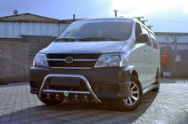 Toyota HiAce Кенгурятник WT003 (нерж) фото 3