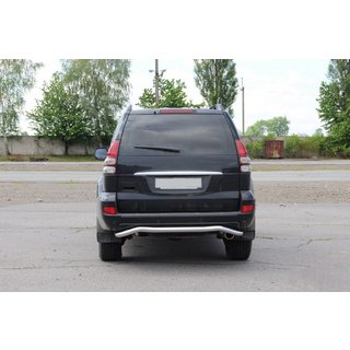 Задній захист AK008 Toyota Land Cruiser Prado 120 2002-2009 рр. фото 2