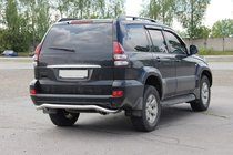 Toyota Land Cruiser Prado 120 2002-2009 рр. Задній захист AK008 фото 3