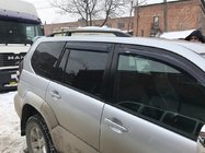 Toyota Land Cruiser Prado 120 2002-2009 рр. Рейлінги Чорні турецькі фото 10