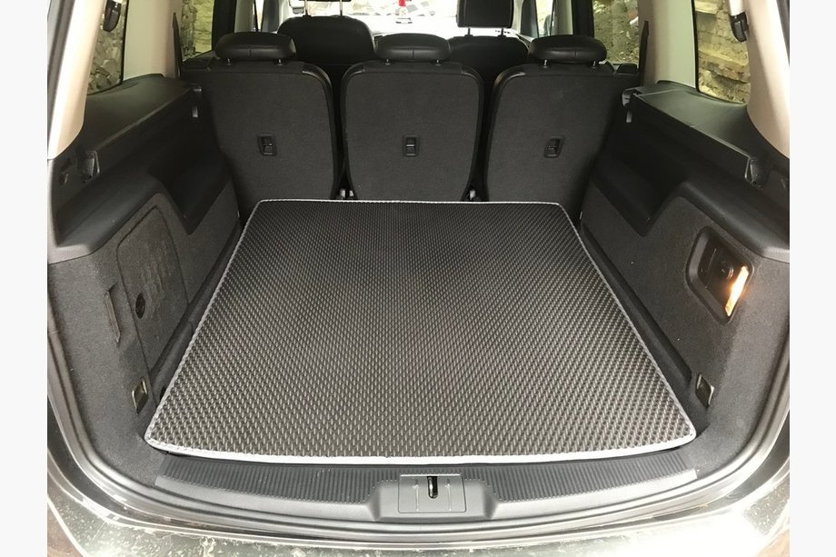 Volkswagen Sharan 2010-2023 рр. Килимок багажника верхній (EVA, чорний) Image