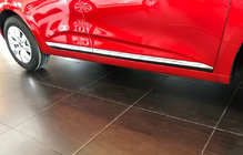 Renault Clio V 2019- рр. Накладки на дверний молдинг (нерж) фото 1