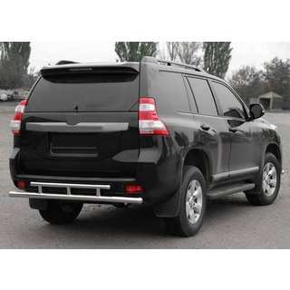 Задня дуга AK002-2v2 (нерж) Toyota Land Cruiser Prado 150 2009-2023 рр. фото 1
