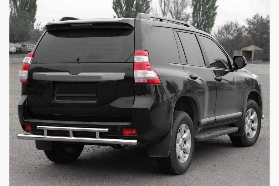 Toyota Land Cruiser Prado 150 2009-2023 рр. Задня дуга AK002-2v2 (нерж) Image