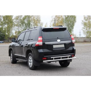 Задня дуга AK002-2v2 (нерж) Toyota Land Cruiser Prado 150 2009-2023 рр. фото 2