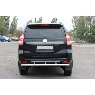 Задня дуга AK002-2v2 (нерж) Toyota Land Cruiser Prado 150 2009-2023 рр. фото 3