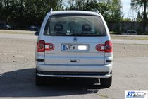 Volkswagen Sharan 1995-2010 рр. Задній захист AK005 фото 2
